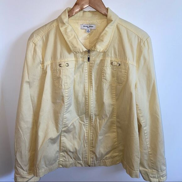 Studio Works Yellow zip up Jacket - Picture 3 of 12